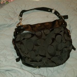 Coach black pocketbook